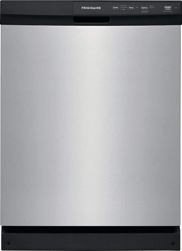 Front. Frigidaire - Frigidaire 24" Front Control Built-In Dishwasher, 60dba - Stainless Steel.