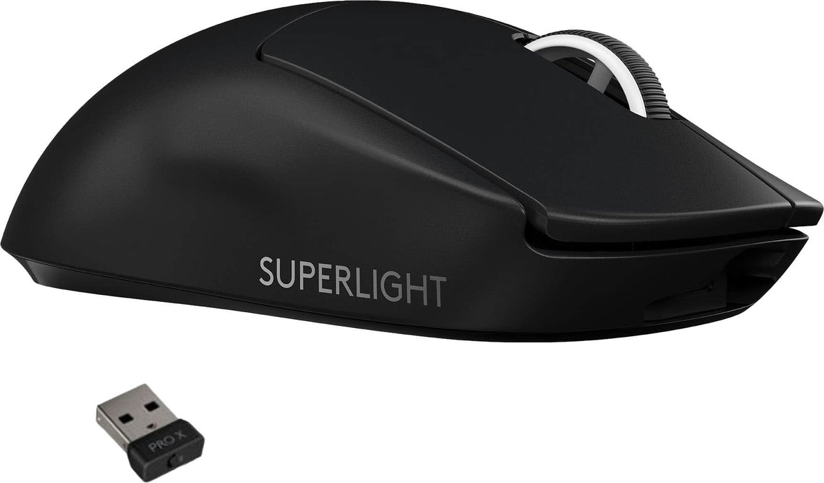 Logitech - PRO X SUPERLIGHT Lightweight Wireless Optical Gaming Mouse with HERO 25K Sensor - Wireless - Black