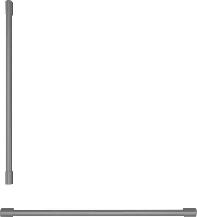 Front. Monogram - Statement Handle Kit for Select Monogram Bottom-Freezer Refrigerators - Silver.