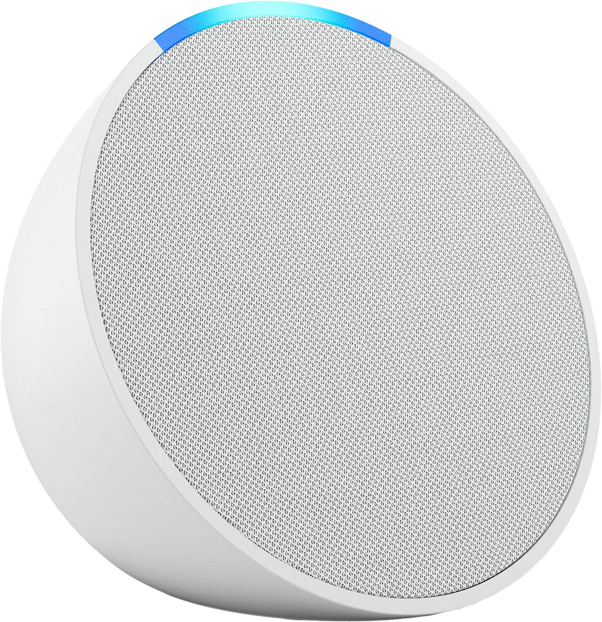 Amazon - Echo Pop (1st Generation) Smart Speaker with Alexa - Glacier White