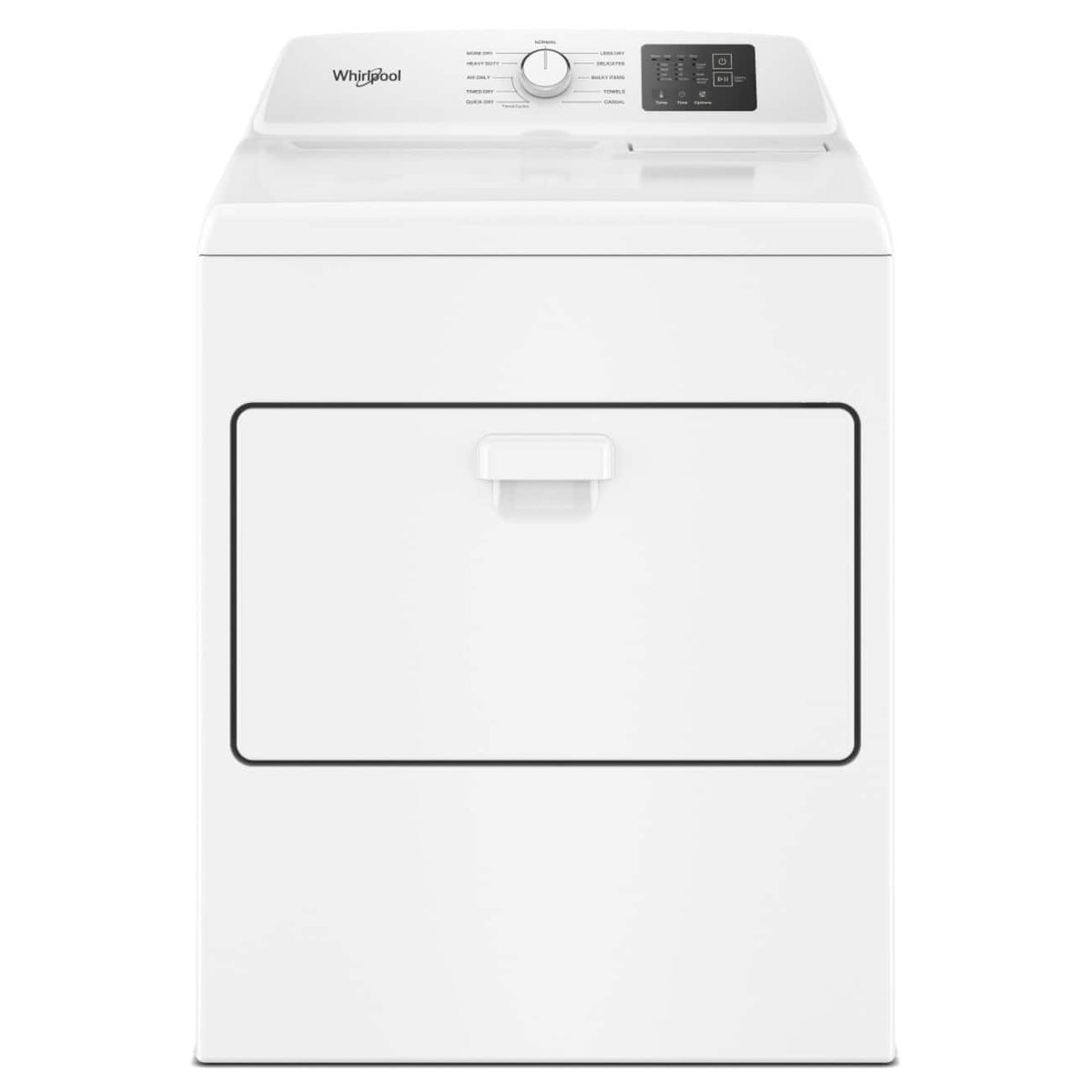 Whirlpool - 7.0 Cu. Ft. Electric Dryer with Adaptive Dry and Top Venting - White