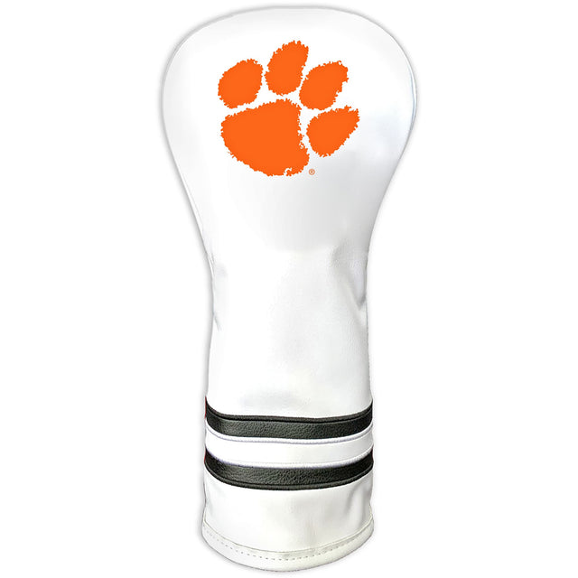 Front. Team Golf - White Clemson Tigers Driver Headcover - White.