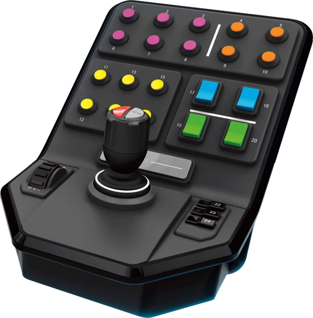 Front. Logitech - Saitek Farm Sim Gaming Vehicle Side Panel - Gray.