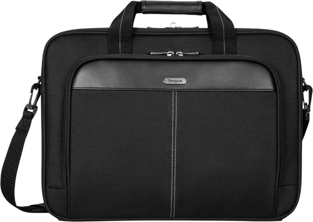 Front. Targus - Classic Slim Briefcase for 15.6 Laptops - Black.