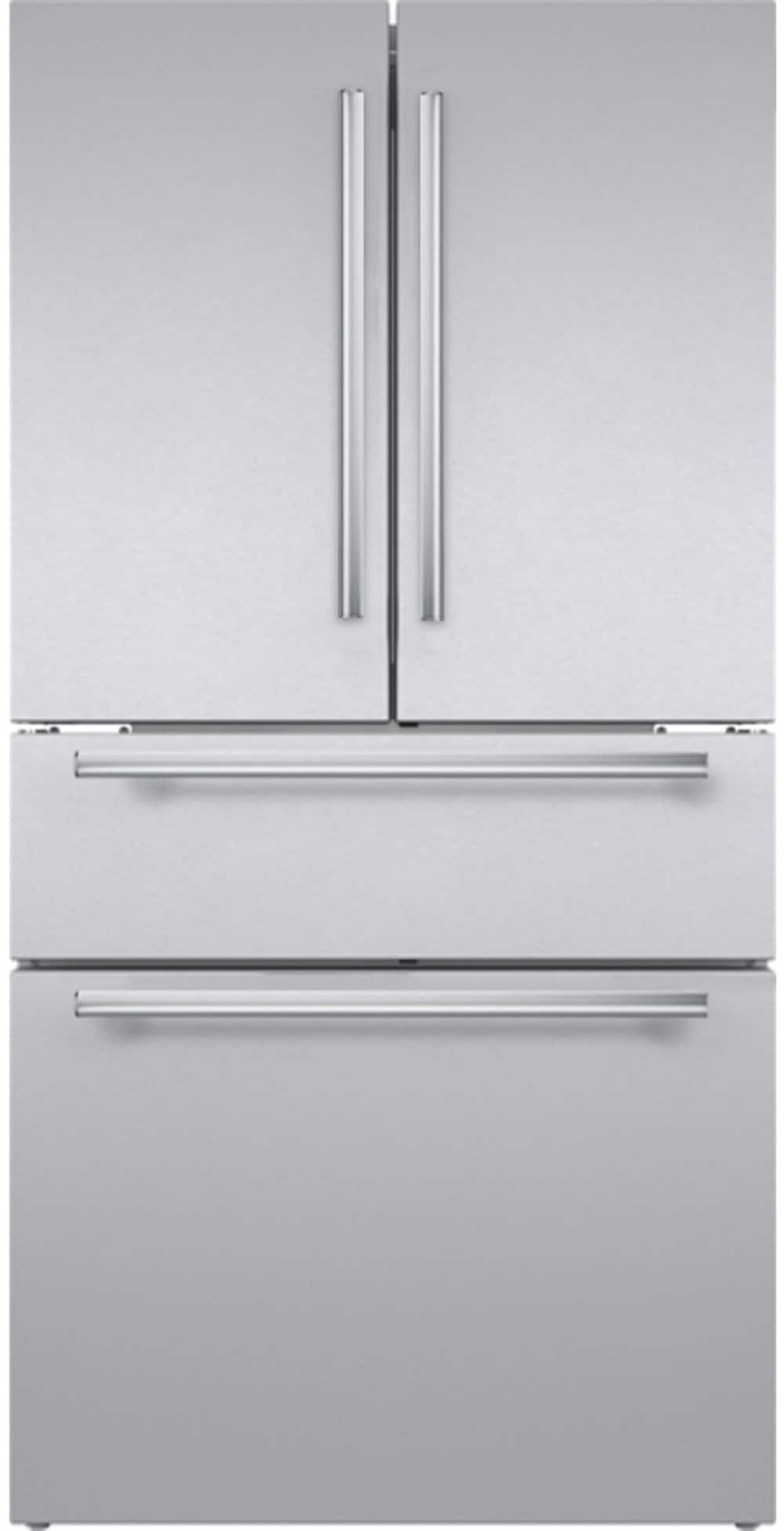 Thermador - Masterpiece Series 36 in. Wide 20.4 Cu. Ft. 4-Door French Door Bottom Freezer Smart Counter-Depth Refrigerator - Stainless Steel