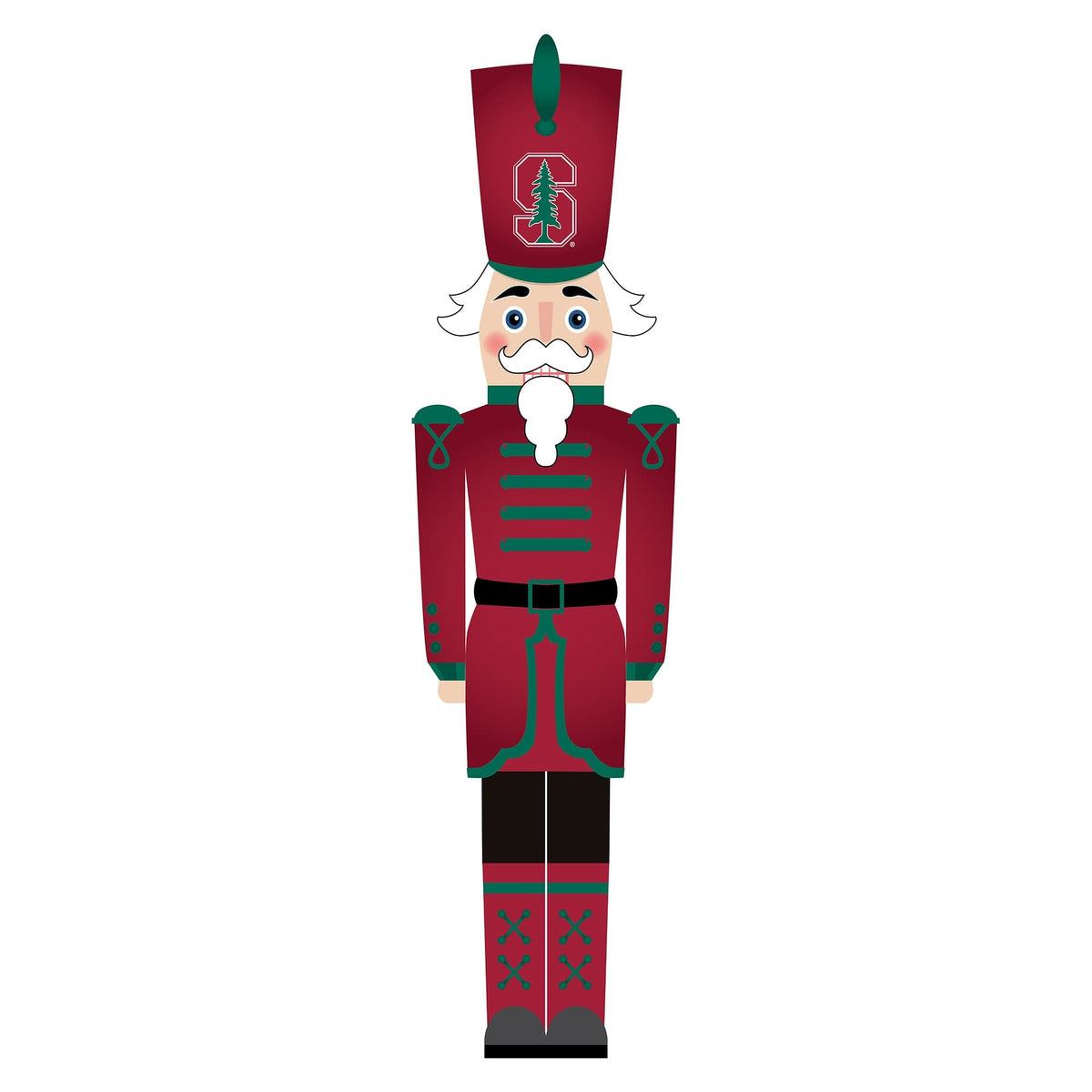 Fan Creations - Stanford Cardinal 46" Nutcracker Leaner - Multicolor
