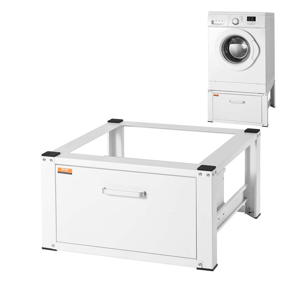 VEVOR - Laundry Pedestal 27" Wide 14.4" Height, Washer And Dryer Base Stand Platform Universal Fit 660lbs Capacity - White