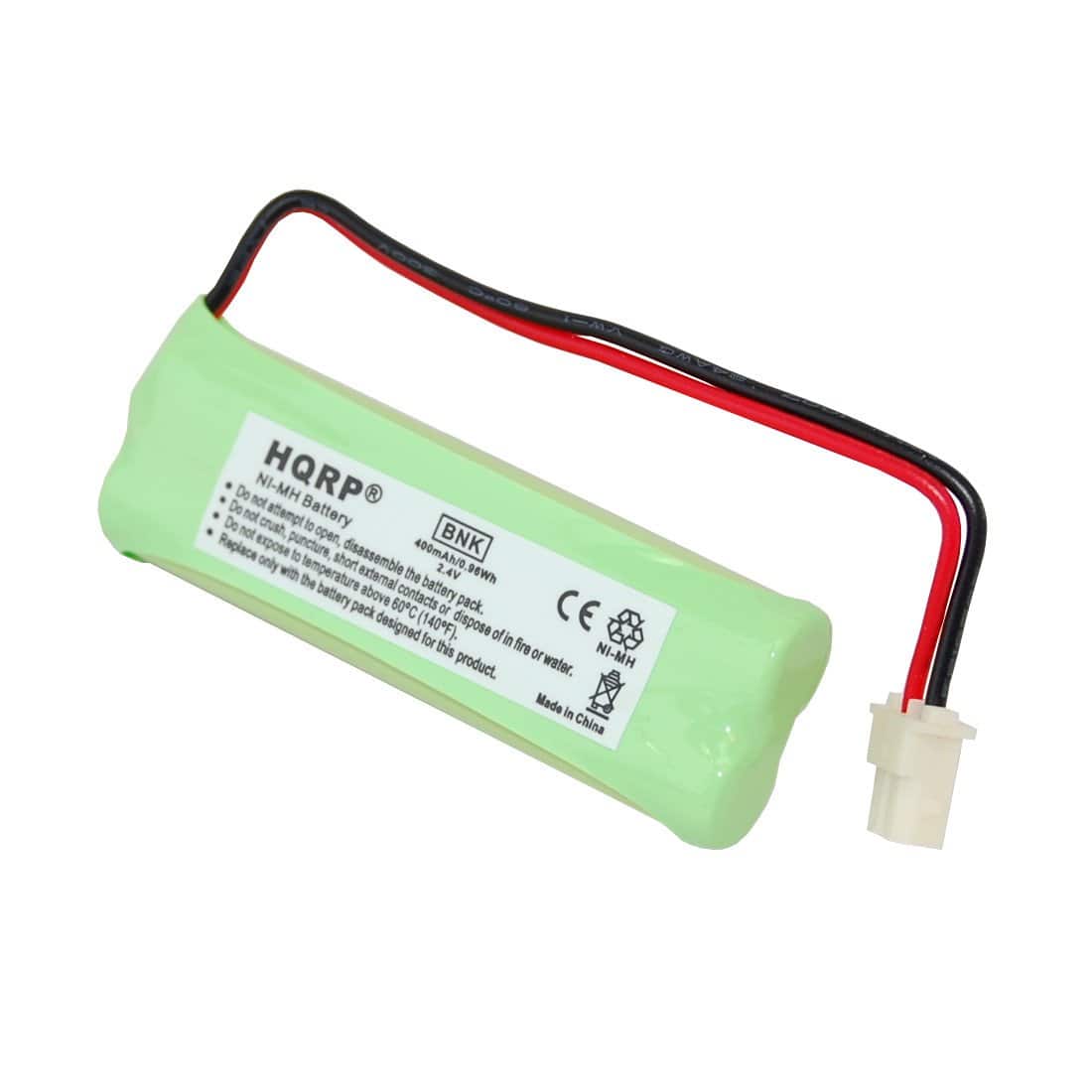 HQRP - Phone Battery for Vtech BT183482 BT283482 89-1348-01 LS6405 LS6426 LS6475 LS6425 LS6425-2 2.4V 400mAh NI-Mh