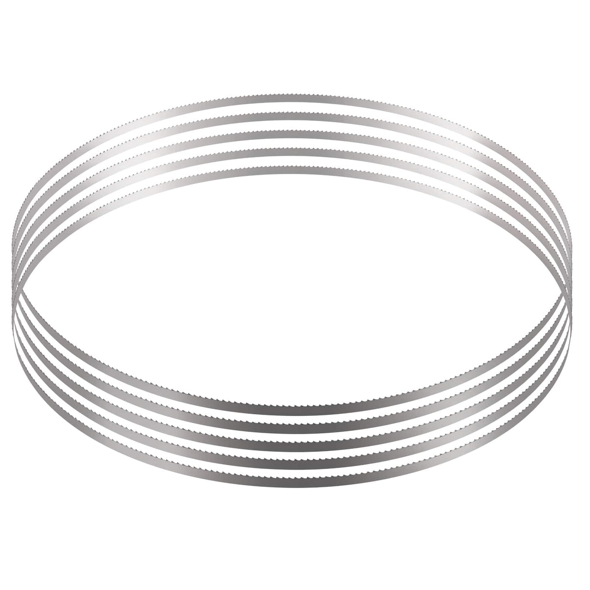 VEVOR - Band Saw Blade, 83.5x0.63x0.02 inch, 5 PCS/Pack Meat Bandsaw Blades for Replacement, Carbon Steel Blade - Silver