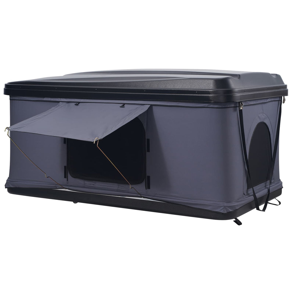 VEVOR - Rooftop Tent Hard Shell, Naturnest Rooftop Tent Hardshell for 2-3 Person, Hardshell Roof Top Tent with Telescopic Ladder - Black,Blue