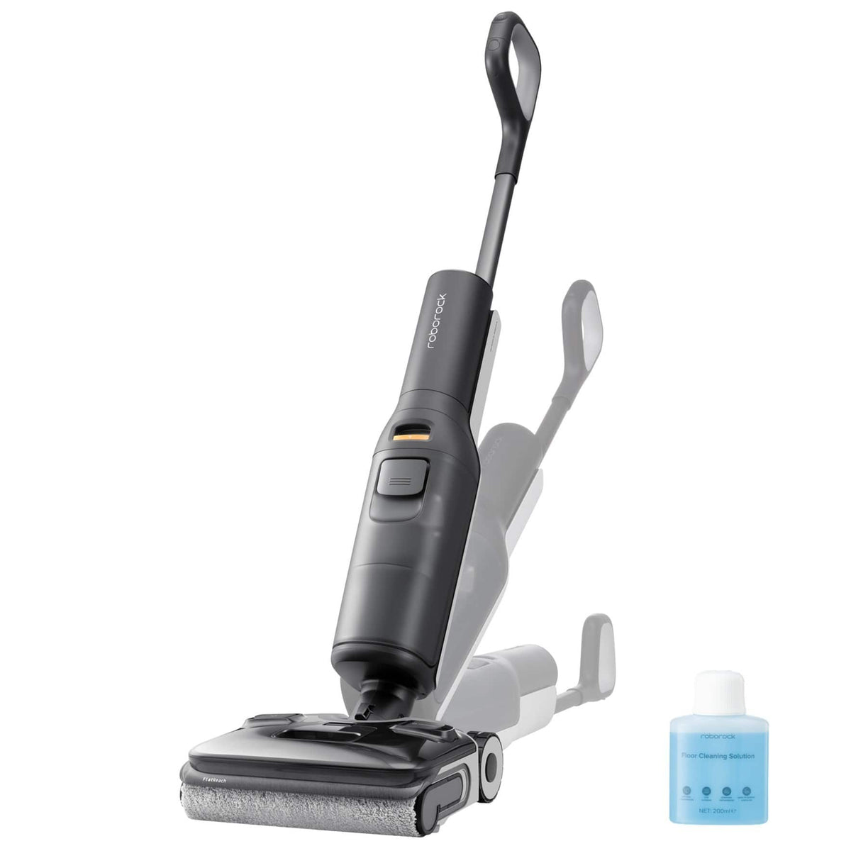 Roborock - F25 ACE Cordless Wet Dry Vacuum Cleaner, AI Assistant Wheels, Edge-to-Edge Cleaning, 20000Pa Suction - Black