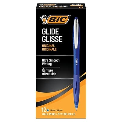 BIC GLIDE GLISSE  
ORIGINAL ORIGINALE  

Ultra Smooth Writing  
Écriture ultrafluide  

12 BALL PENS / STYLOS-BILLE  
1.0 mm / 1.0 mm