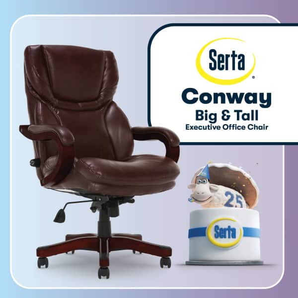 Serta Conway Big & Tall Executive Office Chair 25 Serta