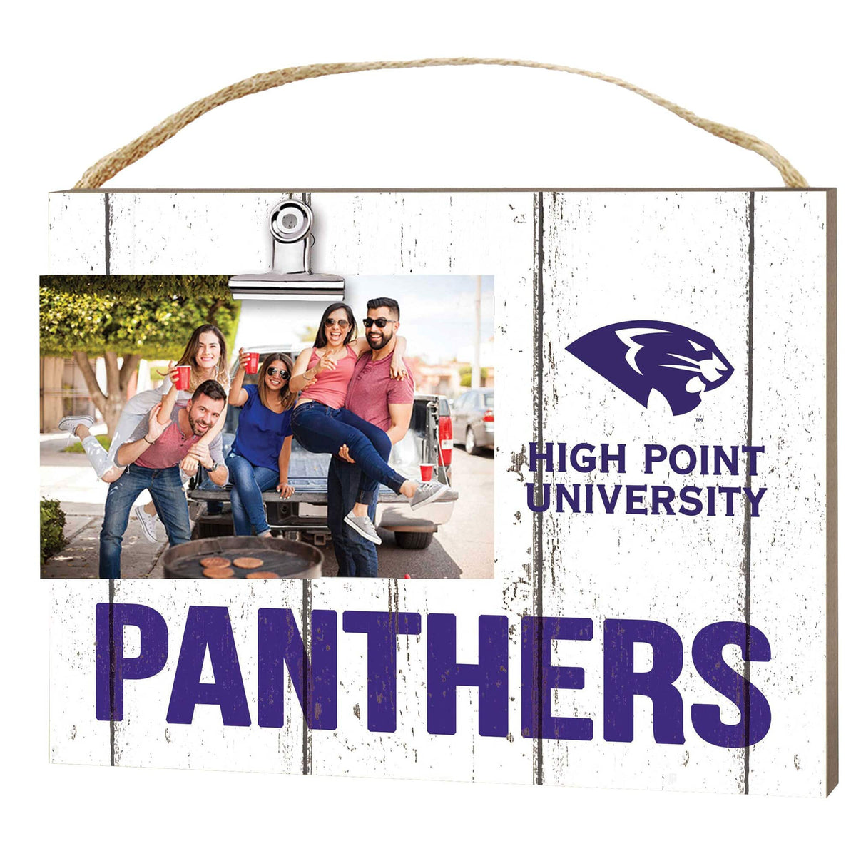 Jardine - High Point Panthers 8" x 10" Weathered Clip It Frame - White