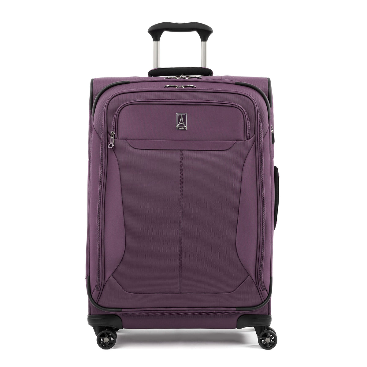 Travelpro - Tourlite Softside Expandable 25" Checked Spinner Luggage - Deep Purple