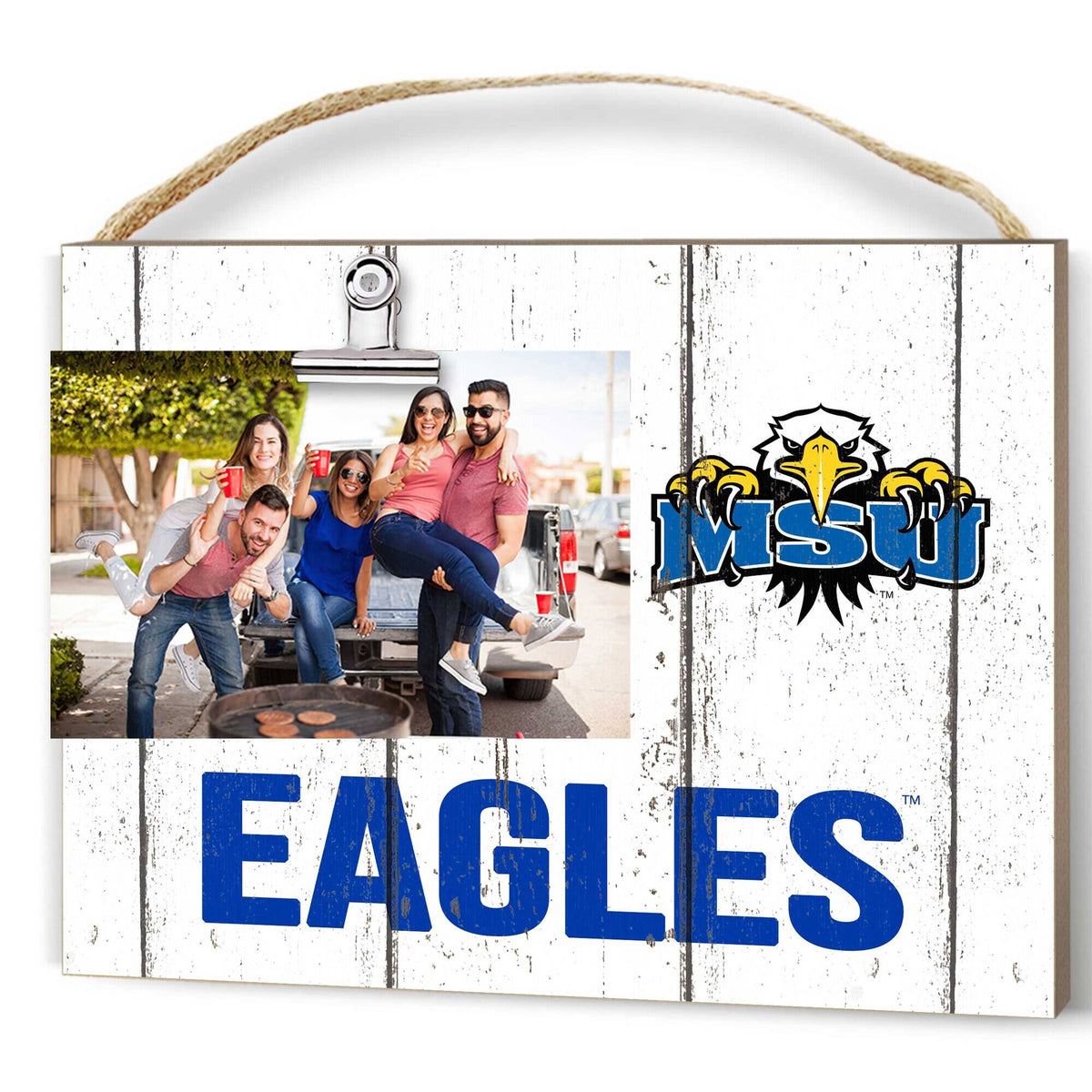 Jardine - Morehead State Eagles 8" x 10" Weathered Clip It Frame - White