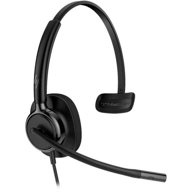 Poly - Mission 415 Monaural USB Wired Headset Classic - Microsoft Teams Certification - Mono - USB, USB Type A, USB Type C - Black