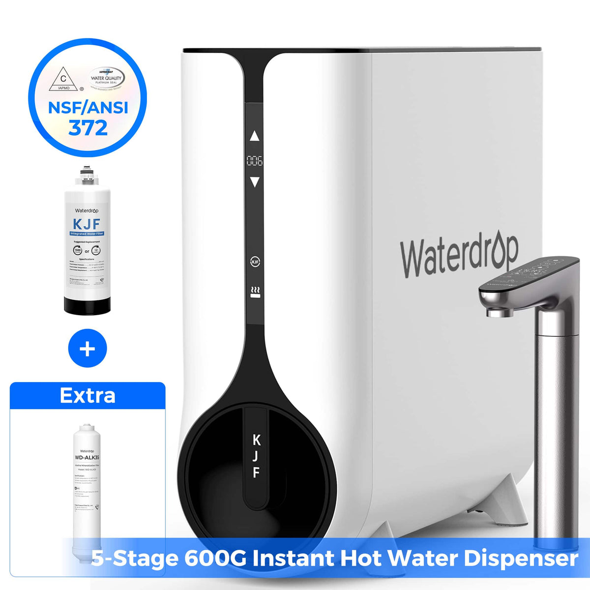 Waterdrop - K6 Reverse Osmosis System Extra WD-ALK35 Water Filter - White
