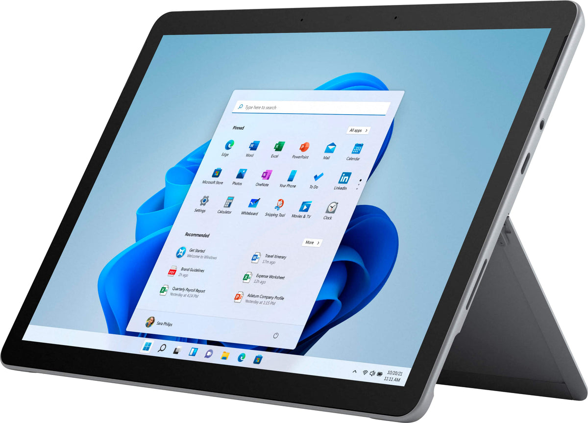 Microsoft - Geek Squad Certified Refurbished Surface Go 3 - 10.5” Touch-Screen - Intel Core i3 - 8GB Memory - Platinum (Unlocked)