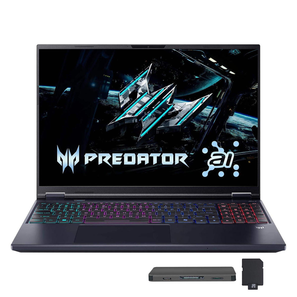 Acer - Predator Helios Neo 16" Gaming Laptop,Ultra 9 275HX,16GB RAM,1TB SSD+1TB Dock Set,GeForce RTX 5060,Win 11 - Black