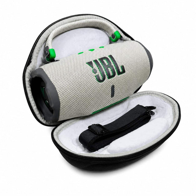 Front. JBL - Charge 6 Portable Waterproof Bluetooth Speaker with Carrying Case - Sand.