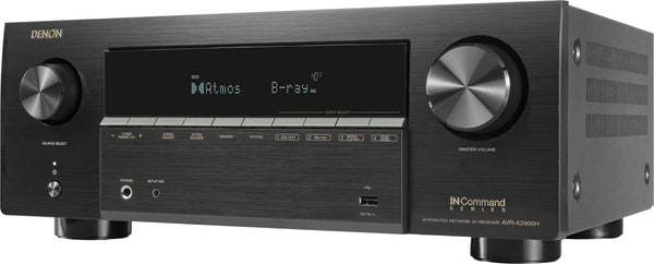 Denon - AVR-X2900H 7.2 Ch. 95W 4K/8K Dolby Atmos AV Receiver - Black