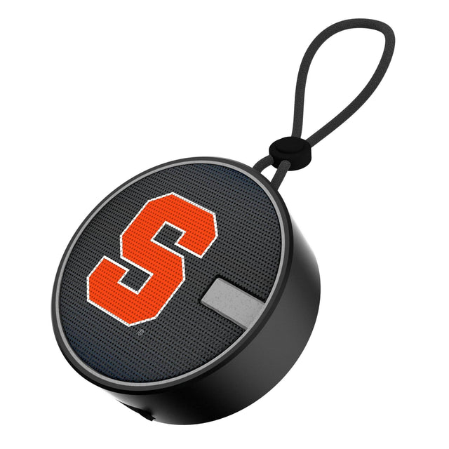 Front. Keyscaper - Syracuse Orange Bluetooth IPX7 Linen Print Waterproof Speaker - Black.