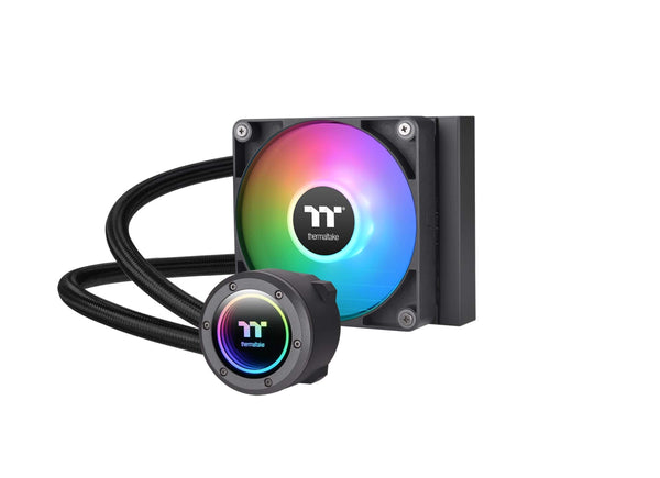 Thermaltake - TH120 ARGB Sync V2 120mm Radiator AIO CPU Liquid Cooler with Mirror Rotating Cap Design - Black