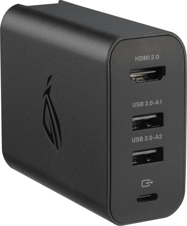 ASUS - ROG 100W Charger Dock for ROG Xbox Ally (HDMI 2.0, USB-A, USB-C) - Black
