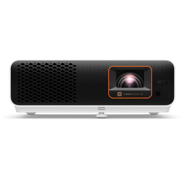 Front. BenQ - X500i 4K HDR DLP 4LED Short Throw Smart Gaming Projector - White.