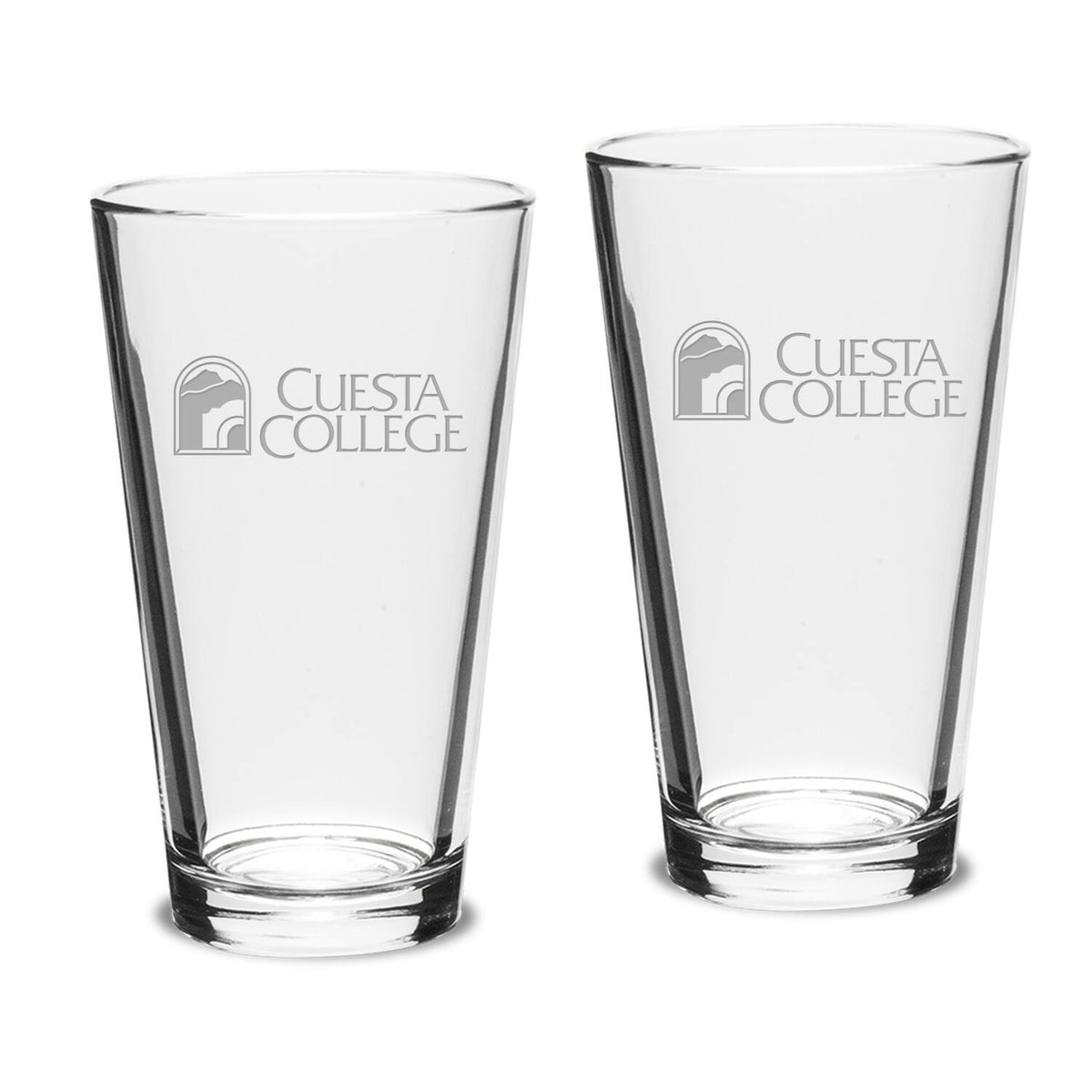 Jardine - Cuesta College Cougars 16oz. 2-Piece Classic Pub Glass Set - Multicolor