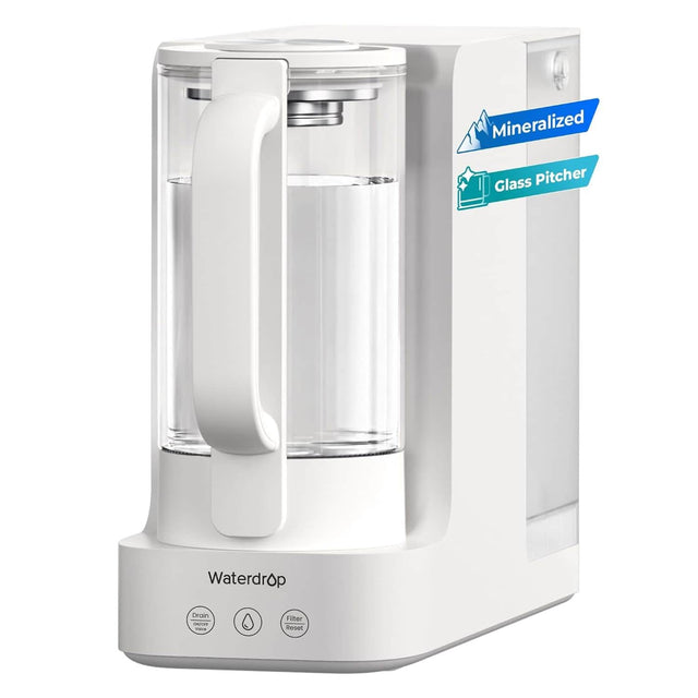 Mineralized Glass Pitcher  
Waterdrop  
Drain ON/OFF  
Filter Reset