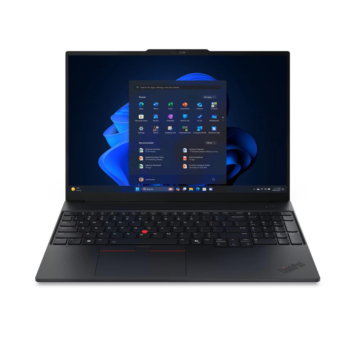 Lenovo - ThinkPad E16 Gen 3 16" Laptop - Intel Core 5 with 16GB Memory - 256GB SSD - Black