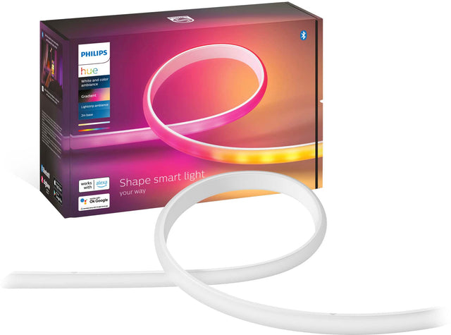 Front. Philips - Hue Ambiance Gradient Bluetooth Lightstrip 80-inch Base Kit - Multi.