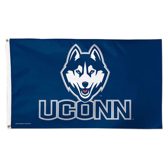 Front. WinCraft - UConn Huskies 3' x 5' Deluxe Flag - Multicolor.
