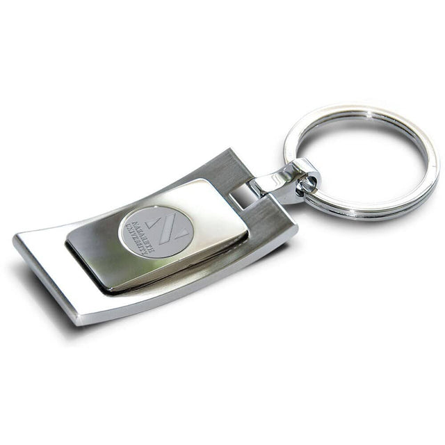 Front. Jardine - Nazareth University Golden Flyers Silver Key Ring - Silver.
