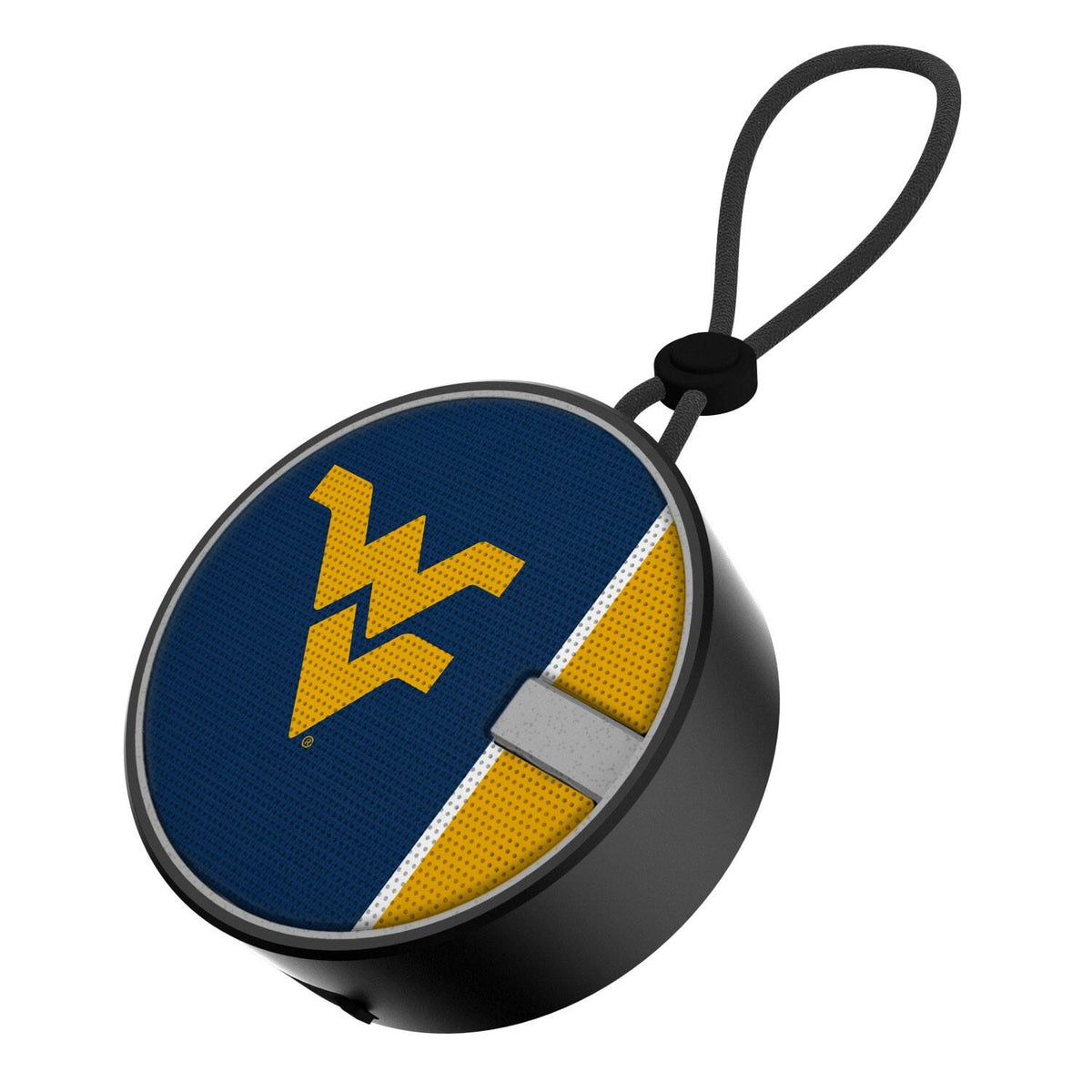 Keyscaper - West Virginia Mountaineers Logo Waterproof Bluetooth Speaker - Multicolor