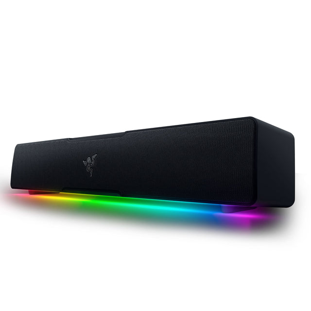 Front. Razer - Leviathan V2 X 2.0 Bluetooth Gaming Speaker with RGB Lighting (1-Piece) - Black.