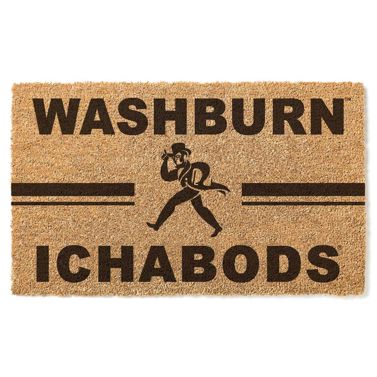 Jardine - Washburn Ichabods 18'' x 34'' Team Logo Doormat - Brown
