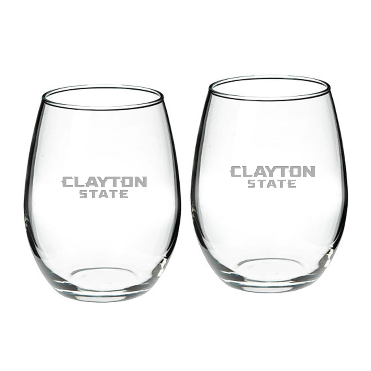 Jardine - Clayton State Lakers 21oz. 2-Piece Stemless Wine Glass Set - Multicolor