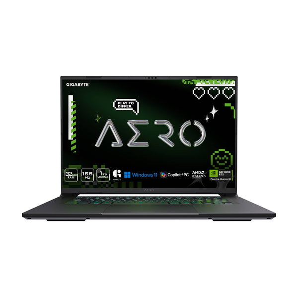 GIGABYTE - AERO X16 - Copilot+ PC - 16" 2560×1600 WQXGA AMD Ryzen Al 7 350 - 1TB SSD - 32GB DDR5 RAM GeForce RTX 5070 - Space Gray