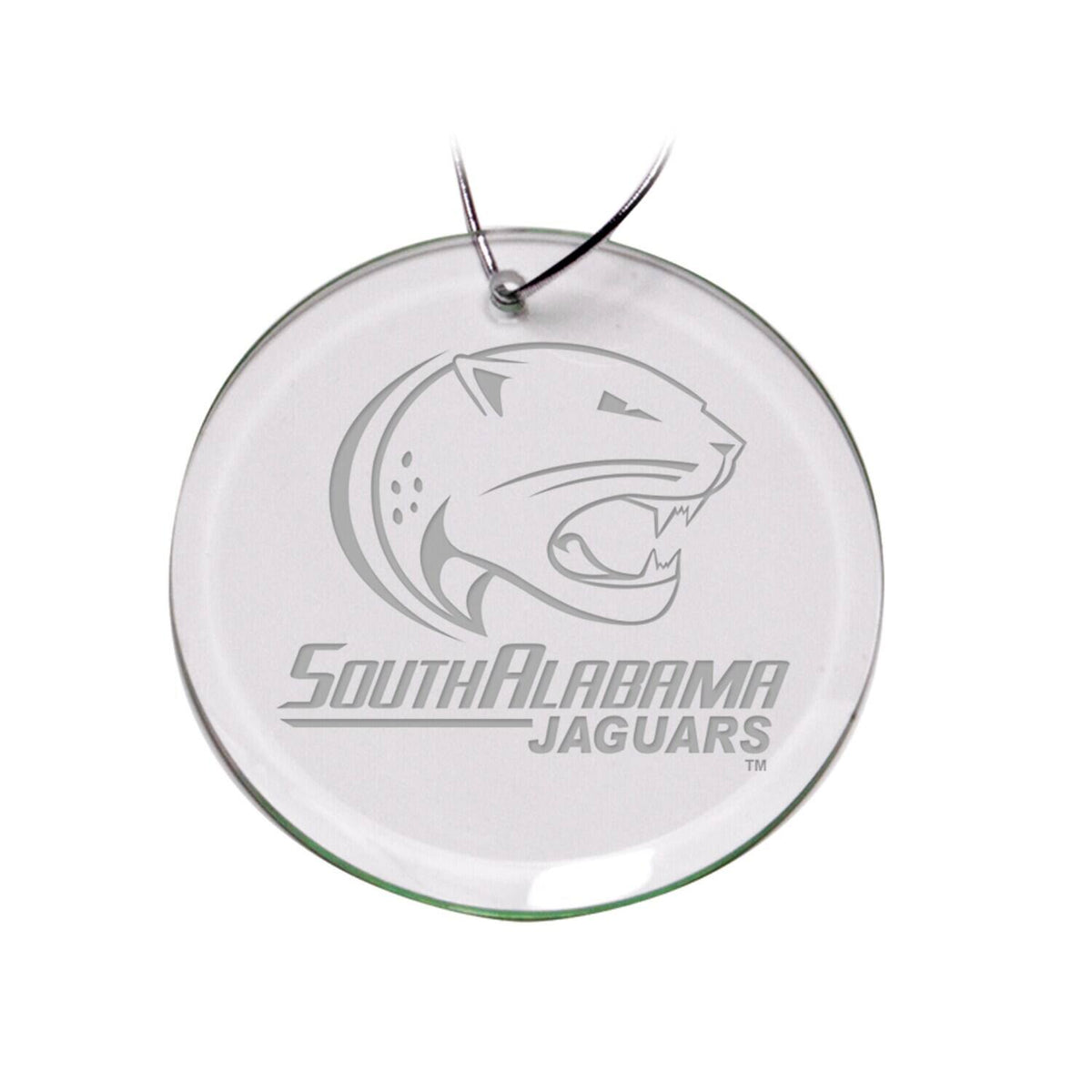 Jardine - South Alabama Jaguars 3'' Glass Round Ornament - Multicolor