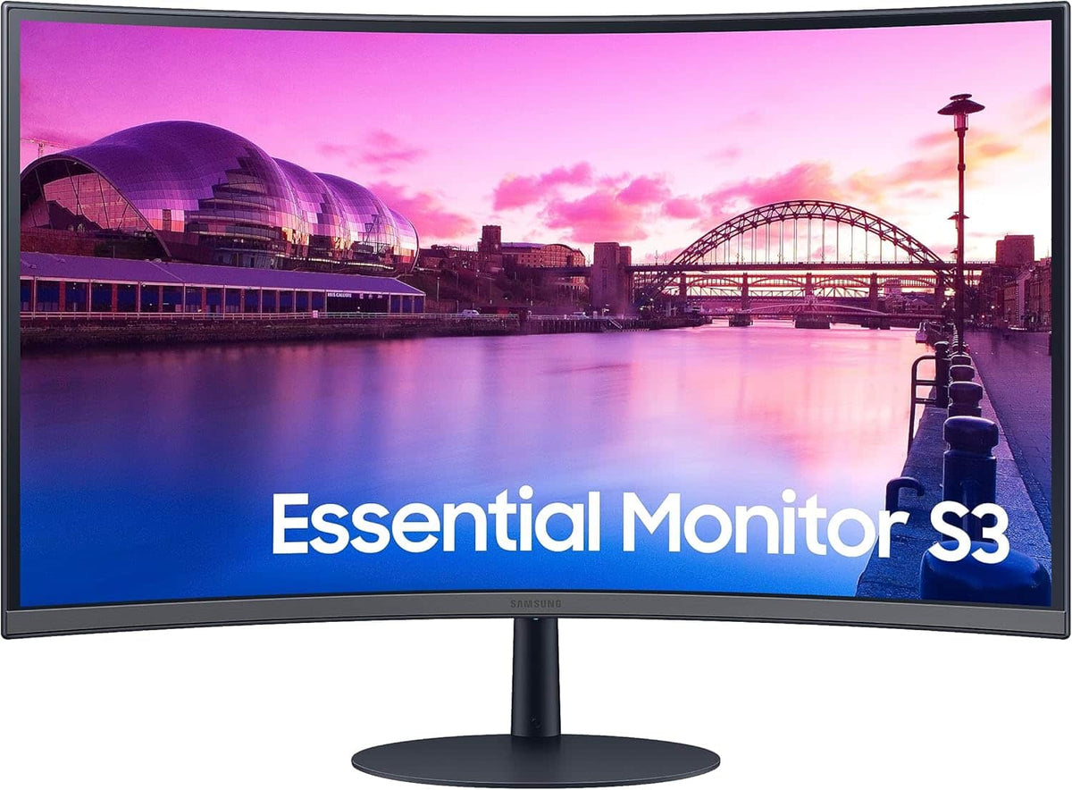 Samsung - S39C 32" FHD 75Hz Curved Monitor (HDMI) - Black