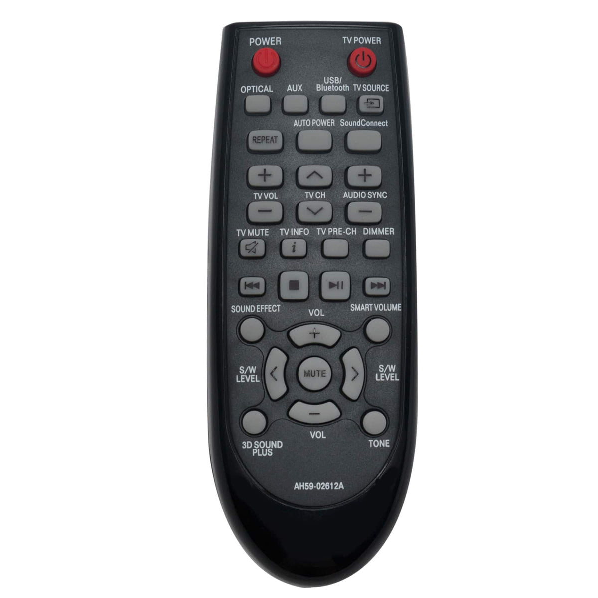 ALLIMITY - AH59-02612A Replacement Remote, Sub AH59-02612B Fit For Samsung Audio Sound Bar Speaker HW-H355 HW-H551 HW-H570 HW-HM55C - Black