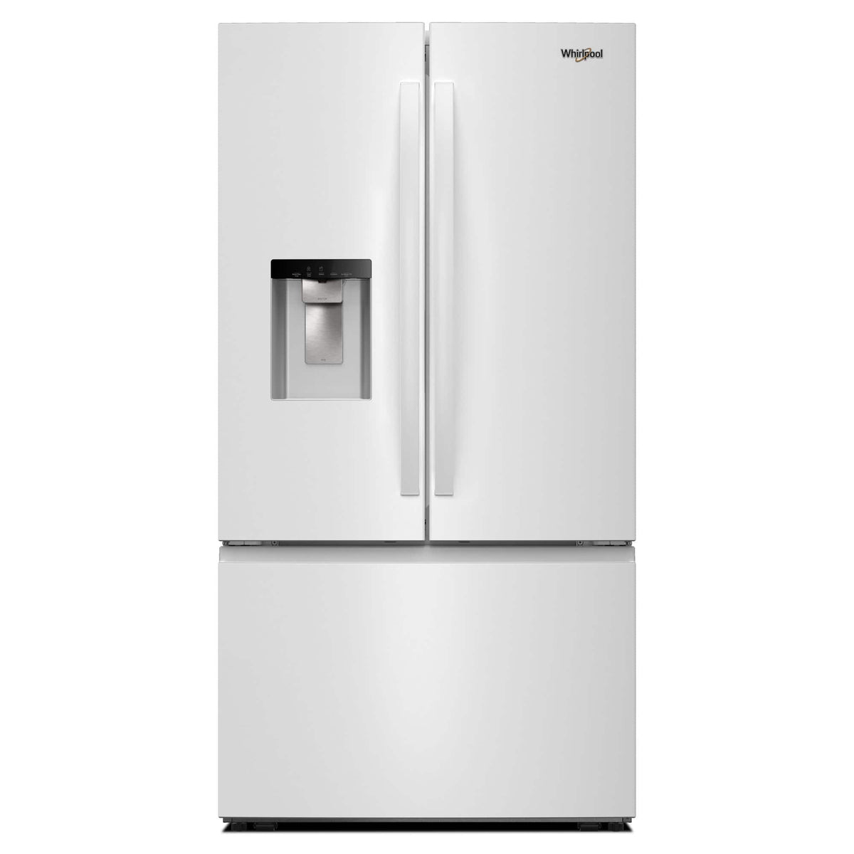 Whirlpool - 36 in. Wide 30 cu. ft. French Door Bottom Freezer Refrigerator with In-Door Water and Ice Maker - White