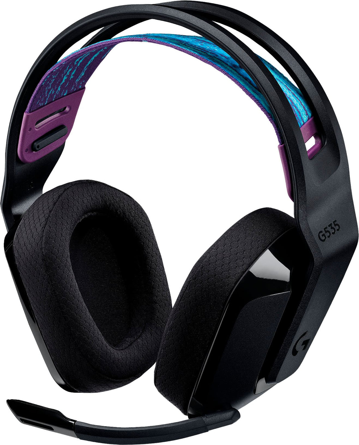 Logitech - G535 LIGHTSPEED Wireless Over-the-Ear Gaming Headset for Windows, PS5, PS4 - Black
