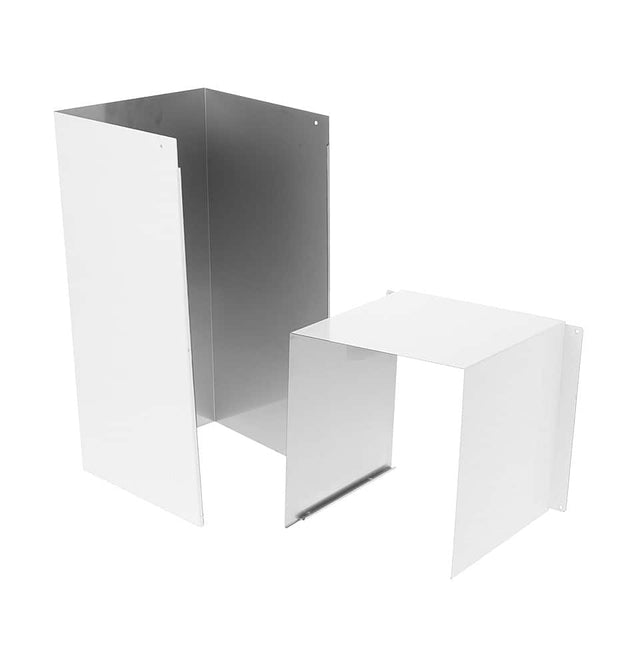 Front. Café - 8' Duct Cover Extension - Matte White.